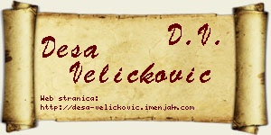 Desa Veličković vizit kartica